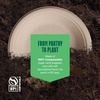 image:image100 Compostable Deep Dish Plates  9 Inch 125Pack Heavy Duty Brown9 Deep Dish