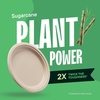 image:image100 Compostable Deep Dish Plates  9 Inch 125Pack Heavy Duty Brown9 Plates