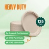 image:image100 Compostable Deep Dish Plates  9 Inch 125Pack Heavy Duty Brown9 Plates