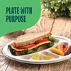 image:image100 Compostable Deep Dish Plates  9 Inch 125Pack Heavy Duty Brown9 Sectional