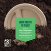 image:image100 Compostable Deep Dish Plates  9 Inch 125Pack Heavy Duty Brown9 Sectional