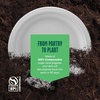 image:image100 Compostable Paper Bowls 12 oz 1000 Count HeavyDuty Soup Bowls  Natural White Color Unbleached Bagasse Bowls  EcoFriendly Disposable Biodegradable Sugarcane  Bulk Case 8 x 125 Pack7 inch Round  1000 Pack