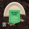 image:image100 Compostable Square Paper Plates 8 inch 500Bulk Pack  PFASFree  BPI Certified Heavy Duty EcoFriendly Biodegradable Bagasse Dinner Plates  Natural Brown 8x8 Plate10 Oval  500 Pack