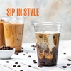 image:imageClear PET Plastic Flat Lids with Straw Slot 1000Pack for 12 16 20 24 oz Fits Ultra Clear Plastic Cups  Great Use for Cold Coffee Milkshakes Smoothies Juices Beer and Iced TeaClear
