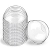 image:imageClear PET Plastic Flat Lids with Straw Slot 1000Pack for 12 16 20 24 oz Fits Ultra Clear Plastic Cups  Great Use for Cold Coffee Milkshakes Smoothies Juices Beer and Iced TeaClear