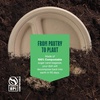 image:imageStack Man 100 Compostable Deep Dish Plates  10 Inch 125Pack Heavy Duty9 3Compartment
