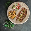 image:imageStack Man 100 Compostable Deep Dish Plates  10 Inch 125Pack Heavy Duty9 3Compartment