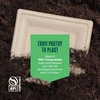 image:imageStack Man 100 Compostable Oval Paper Plates 50Pack Heavy Duty 10 Inch EcoFriendly Biodegradable Bagasse Dinner Platters  Natural Brown 10 Oval Plates PFASFree BPI Certified10 Square