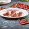 image:imageStack Man 100 Compostable Oval Paper Plates 50Pack Heavy Duty 10 Inch EcoFriendly Biodegradable Bagasse Dinner Platters  Natural Brown 10 Oval Plates PFASFree BPI CertifiedOval 125
