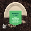 image:imageStack Man 100 Compostable Oval Paper Plates 50Pack Heavy Duty 10 Inch EcoFriendly Biodegradable Bagasse Dinner Platters  Natural Brown 10 Oval Plates PFASFree BPI CertifiedOval 125