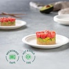 image:imageStack Man 100 Compostable Small Paper Plates 7 Inch HeavyDuty 125Pack EcoFriendly White Bagasse Disposable Dessert Cake Plates  7 Biodegradable Plate BPICertified PFASFree125 Count Pack of 1