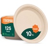 image:imageStack Man 100 Compostable Deep Dish Plates  10 Inch 125Pack Heavy Duty125 Count Pack of 1