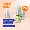 image:imageStack Man 100 Pack  20 oz Clear Disposable Plastic Cups PET Crystal Clear Disposable 20oz Plastic Cups12 Ounces